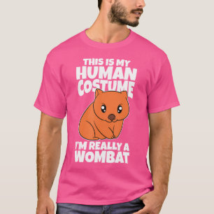 Camiseta Este É O Meu Humano Eu Sou Realmente Um Wombat