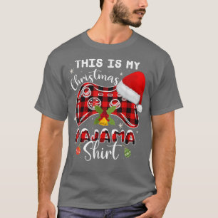 Camiseta Este É O Meu Jogo De Jogo De Jogadores De Natal