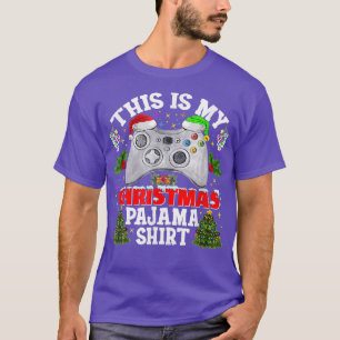 Camiseta Este É O Meu Jogo De Jogo De Jogadores De Natal