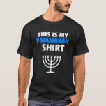 Camiseta Este é o meu judeu judeu hanukkah Pajamakah Encant<br><div class="desc">Este é o meu Hanukkah Pajamakah Engraçado Camisa do Festival Judeu Judeu</div>