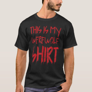 Camiseta Este É O Meu Lobisomem Para Os Fãs Dos Lobos