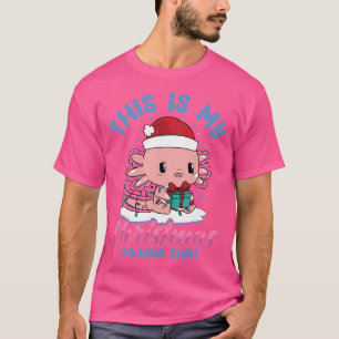 Camiseta Este É O Meu Natal Axoltol Salamander Kawaii