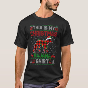 Camiseta Este É O Meu Natal Coyote Pajama Xmas Lights