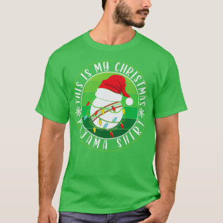 Camiseta Este é o meu Natal Cricket Ball Santa Hat