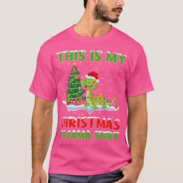 Camiseta Este É O Meu Natal De Gecko (Frente)