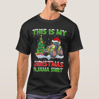 Camiseta Este É O Meu Natal De Trator Pajama