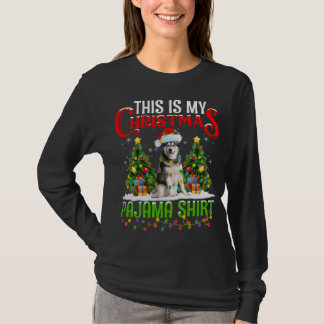 Camiseta Este É O Meu Natal - Pajama Alaskan Malamute Chris