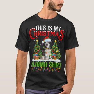 Camiseta Este É O Meu Natal - Pajama Alaskan Malamute Chris