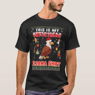 Camiseta Este É O Meu Natal Pajama Eagle Feia-Me Suar