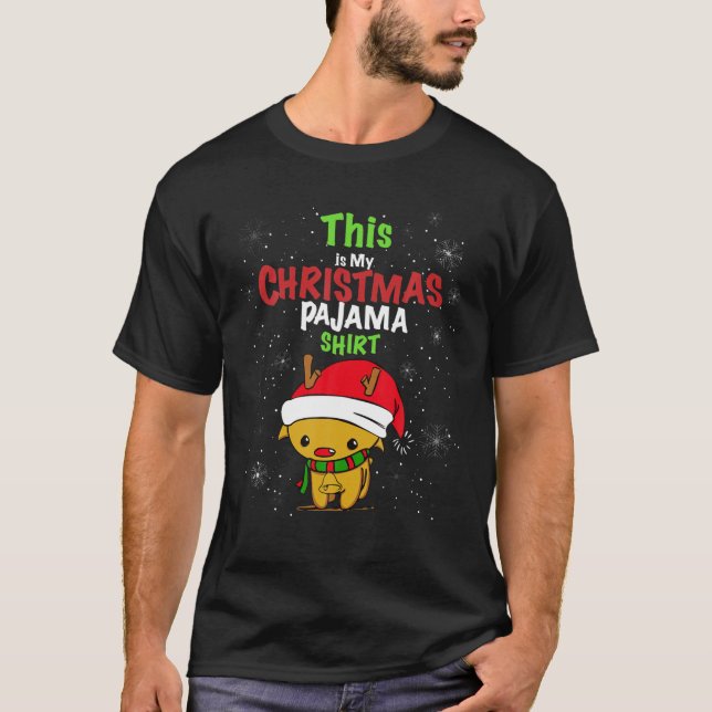 Camiseta Este É O Meu Natal Pajama Engraçado Crianças De Re (Frente)