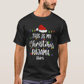 Camiseta Este É O Meu Natal Pajama Engraçado Homens Do Xmas