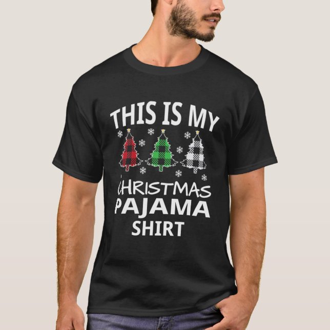 Camiseta Este É O Meu Natal Pajama Engraçado Natal (Frente)