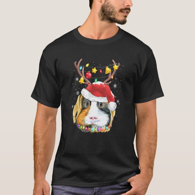 Camiseta Este É O Meu Natal Pajama Guiné Pig Christmas L (Frente)