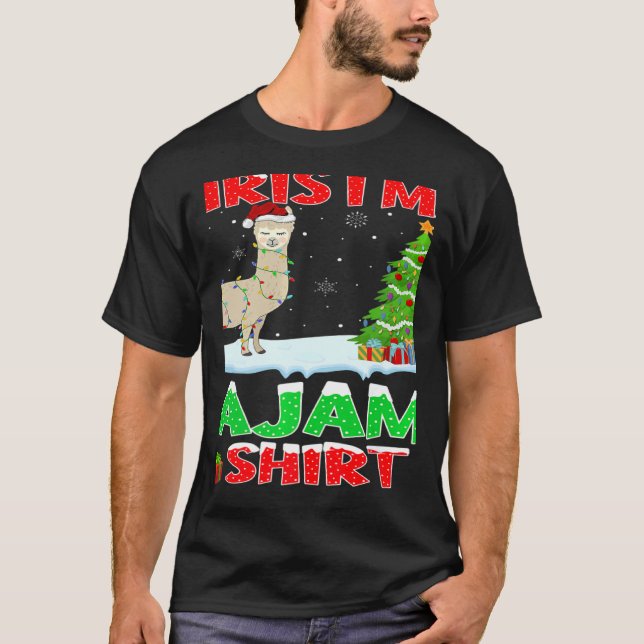 Camiseta Este É O Meu Natal Pajama Lighting Llama Xmas Tr (Frente)