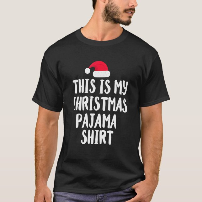 Camiseta Este É O Meu Natal Pajama Natal 4 (Frente)