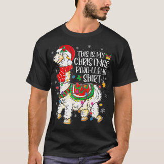 Camiseta Este É O Meu Natal Pajama Natal Papais noeis Llama