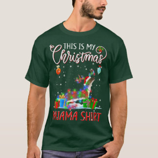 Camiseta Este é o meu Natal Pajama Otters Christmas Ligh
