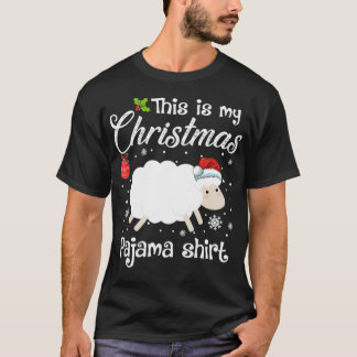 Camiseta Este É O Meu Natal Pajama Ovino No Natal
