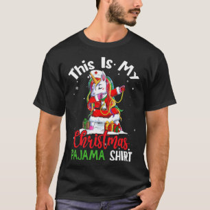 Camiseta Este É O Meu Natal Pajama Papais noeis Engraçados