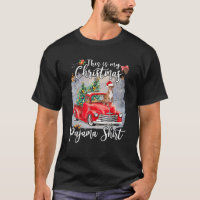 Este É O Meu Natal Pajama Pitbull Dog Truck Xmas