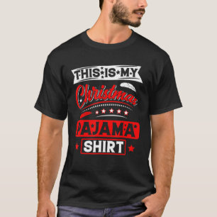 Camiseta Este É O Meu Natal Pajama Retrô Feliz Família X