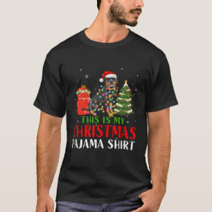 Camiseta Este É O Meu Natal Pajama Rottweiler Dog Xmas Do