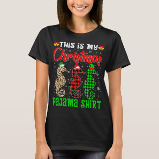 Camiseta Este É O Meu Natal Pajama Seacavalo Papais noeis H