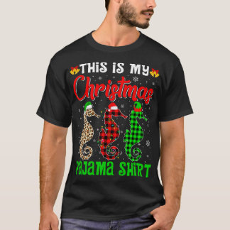 Camiseta Este É O Meu Natal Pajama Seacavalo Papais noeis H