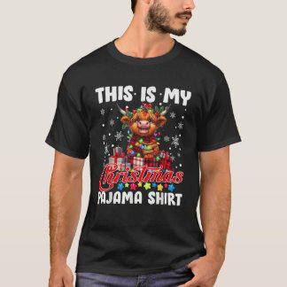 Camiseta Este É O Meu Natal Papais noeis Do Pajama Highland