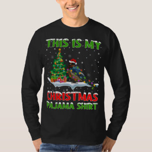 Camiseta Este É O Meu Natal Pjama Engole O Pássaro De Natal