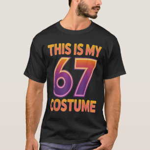 Camiseta Este é o meu número de fantasia de Halloween 67 6