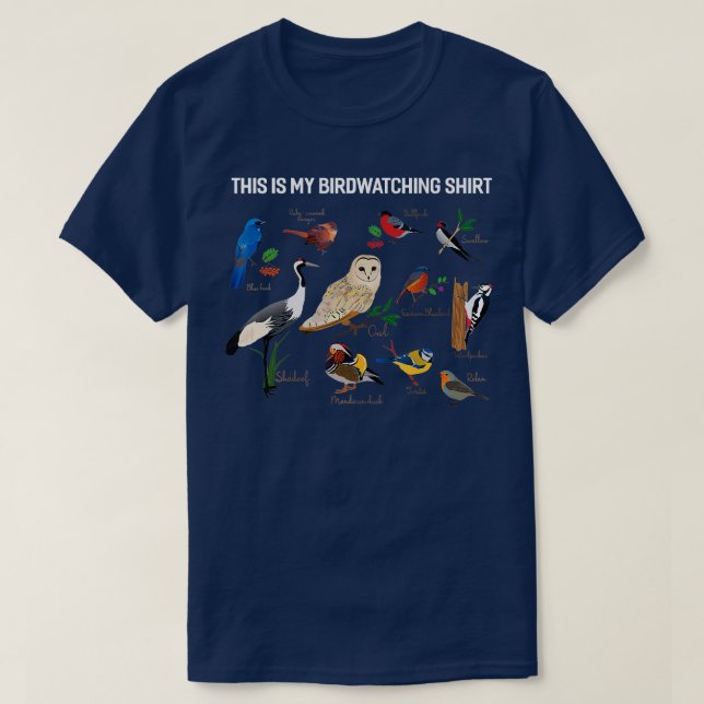 Camiseta Este É O Meu Observador De Aves (Frente do Design)