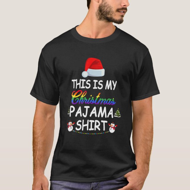 Camiseta Este É O Meu Orgulho LGBT Gay de Natal (Frente)