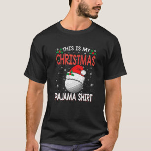 Camiseta Este É O Meu Pajama De Golfe De Natal Para Rapaze
