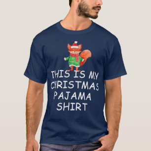 Camiseta Este É O Meu Pajama De Natal