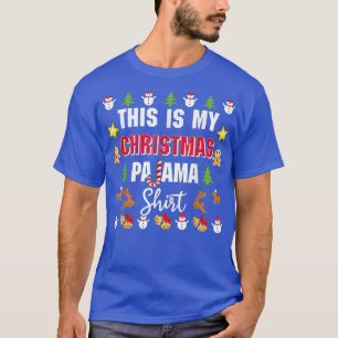 Camiseta Este É O Meu Pajama De Natal Para A Família Corres