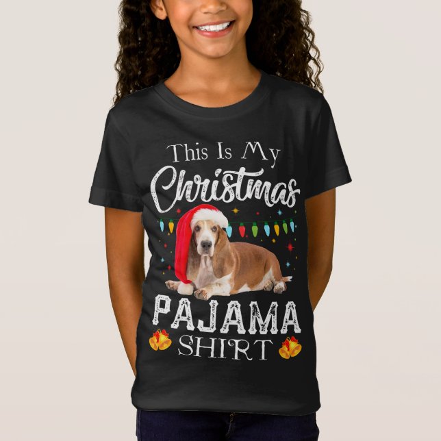 Camiseta Este é o meu Papais noeis de Natal do Pajama Basse (Frente)