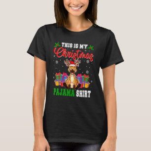 Camiseta Este É O Meu Papais noeis De Natal Do Pajama Reind