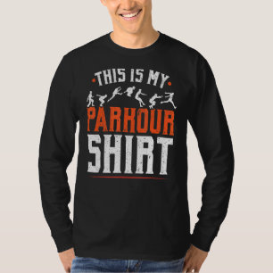 Camiseta Este É O Meu Parkour Extreme Sport Traceur Parkour