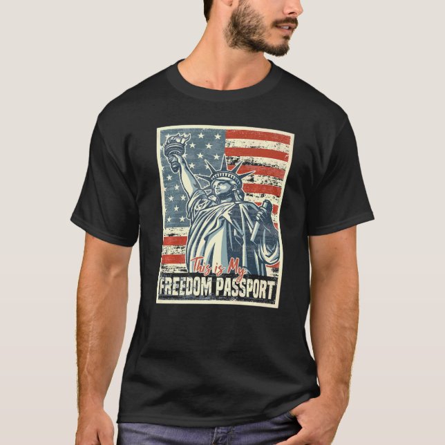 Camiseta Este É O Meu Passaporte De Liberdade (Frente)
