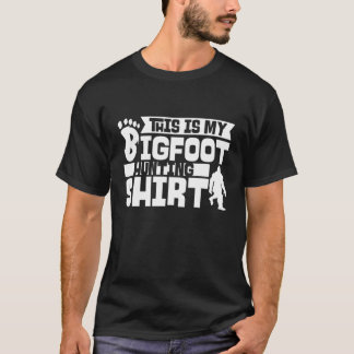 Camiseta Este É O Meu Pé Grande Caçando Sasquatch Bigfoot Y
