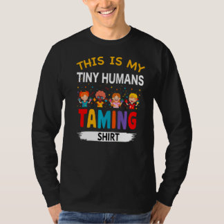 Camiseta Este É O Meu Pequeno Gente A Tocar O Chá