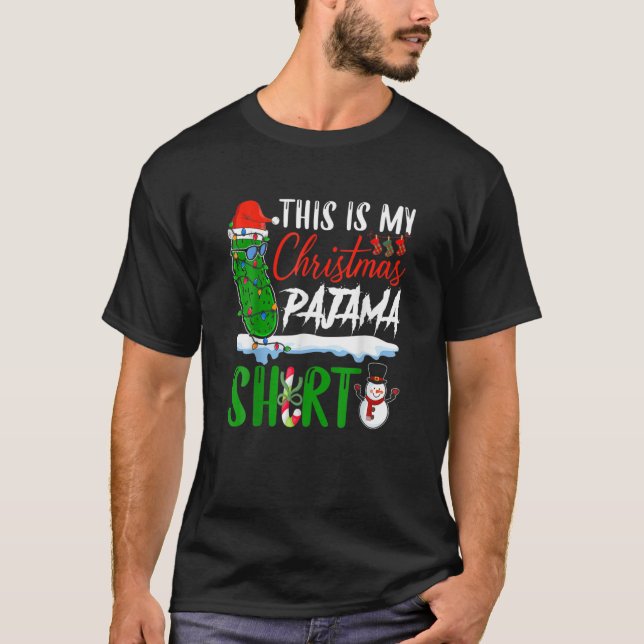 Camiseta Este É O Meu Pickle De Natal. (Frente)