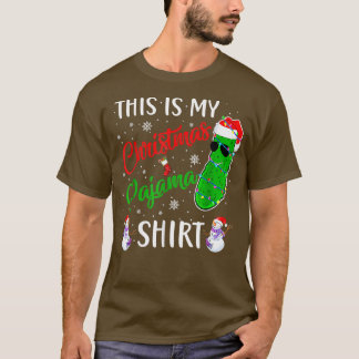 Camiseta Este É O Meu Pickle De Natal Papais noeis Do Pajam