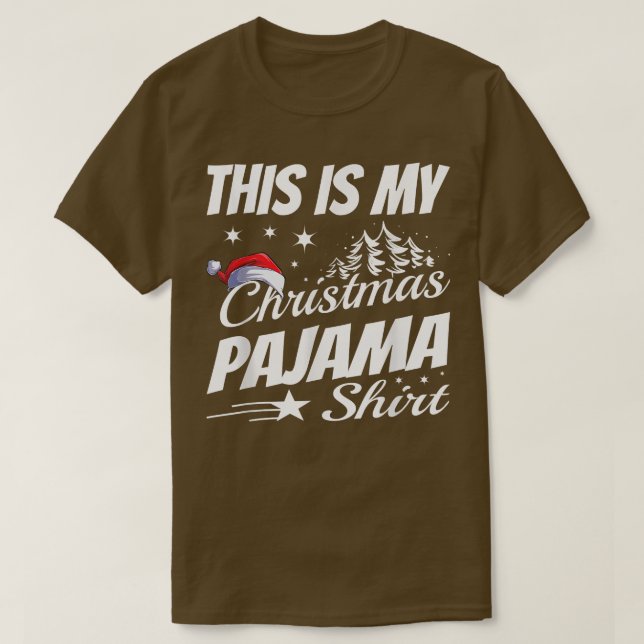 Camiseta Este é o meu pijama de Natal (Frente do Design)