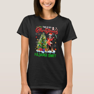 Camiseta Este é o meu pijama de Natal Bernese Mountain Papa