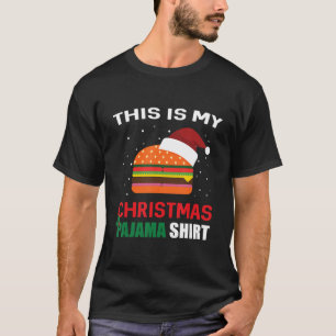 Camiseta Este é o meu pijama de Natal, Shirt Burger Cheese