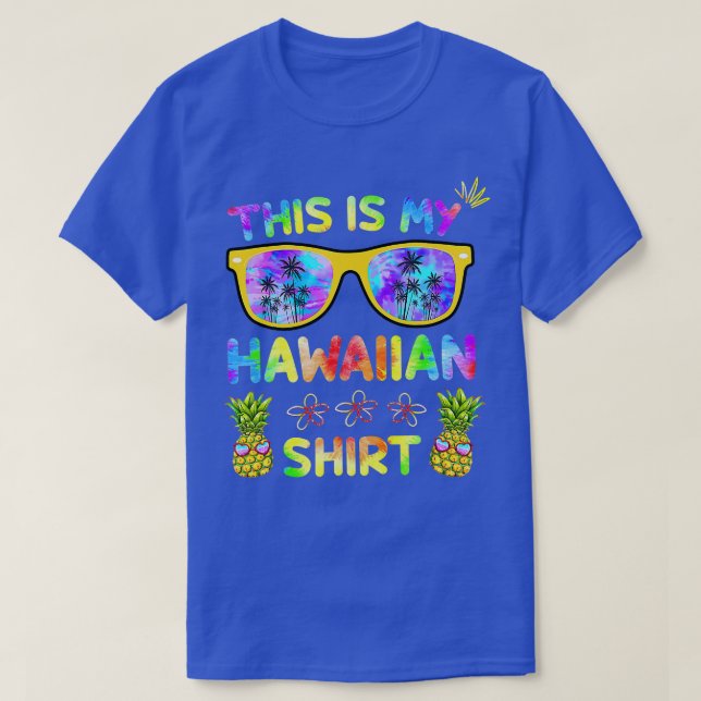 Camiseta Este É O Meu Piné De Praia Havaiano Luau Aloha Haw (Frente do Design)
