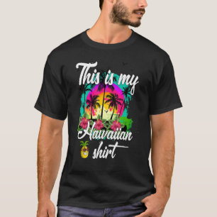 Camiseta Este É O Meu Piné De Praia Havaiano Luau Aloha Haw