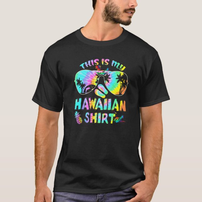 Camiseta Este É O Meu Piné De Praia Havaiano Luau Aloha Haw (Frente)